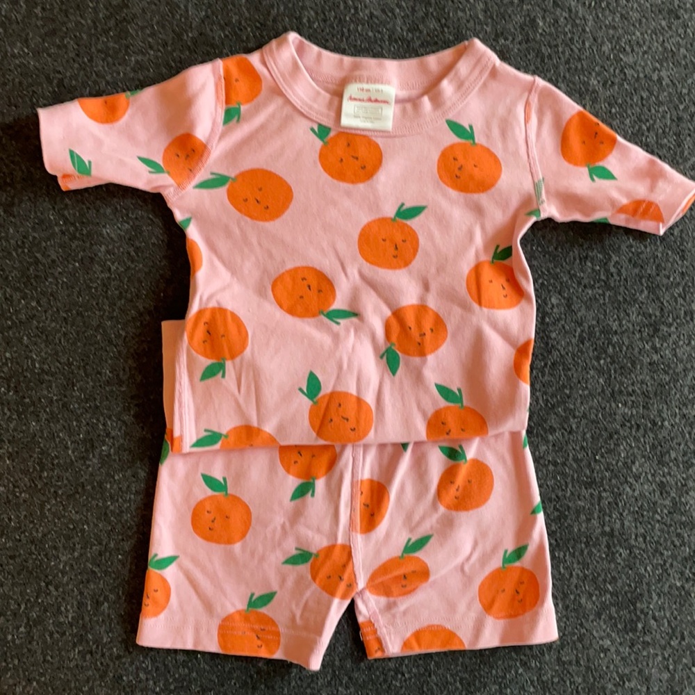 Hanna Andersson girls short john pajamas 5